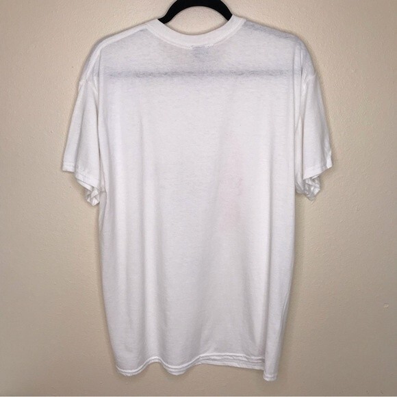 Popular Sports Dragon Graphic White Short Sleeve Crew Neck T Shirt Size Large - Picture 5 of 9